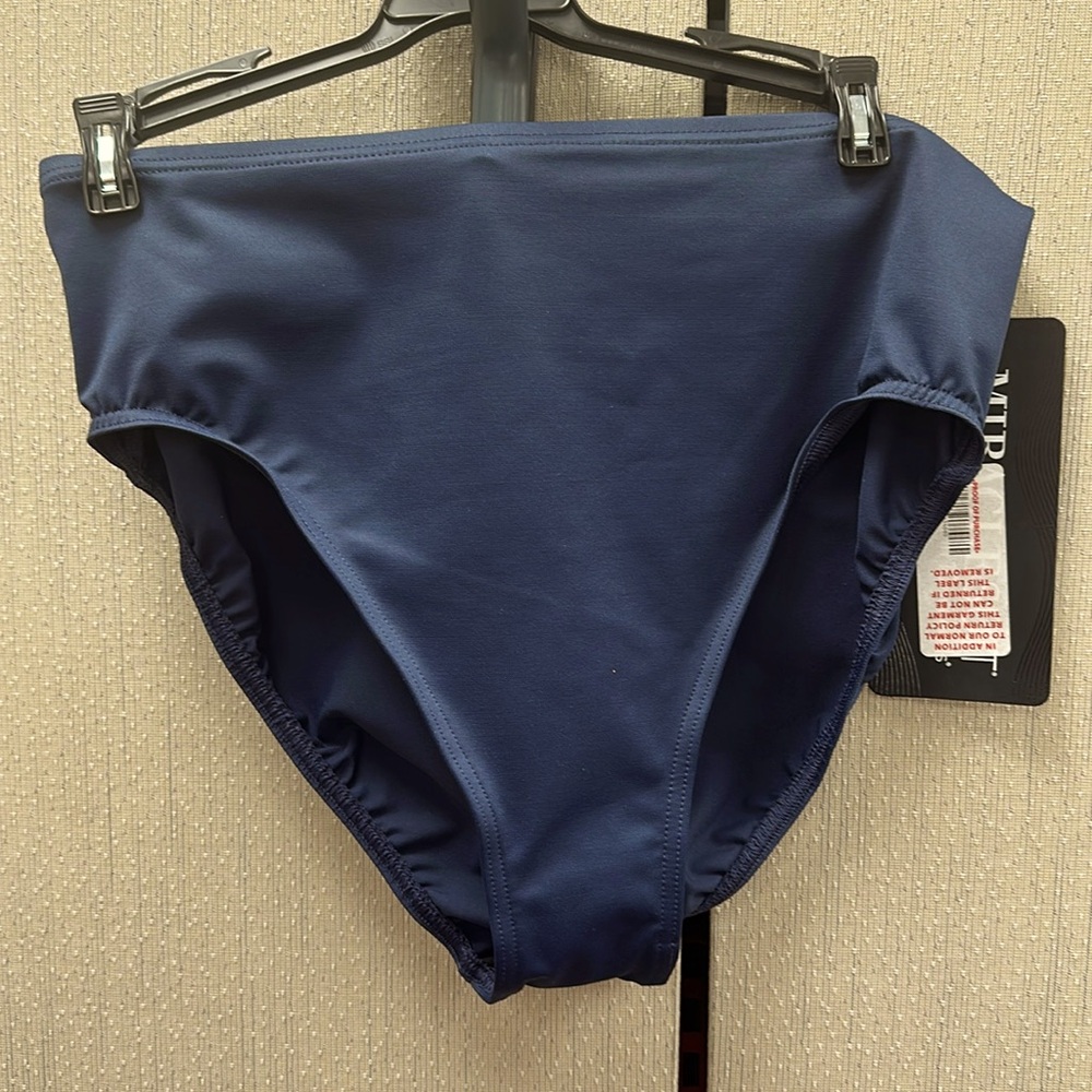 Ladies MiracleSuit Brand Black Bikini Bottoms Size 14